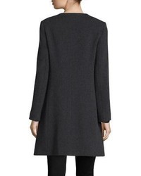 Cinzia Rocca Mink Fur Pocket Wool Coat