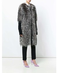 Liska Oversized Half Sleeve Fur Jacket