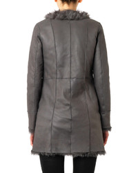 Drome Reversible Leather And Shearling Coat