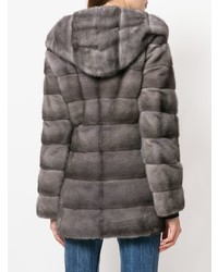 Liska Valenzia Hooded Fur Coat
