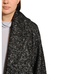 Marina Rinaldi Wool Cotton Coat W Fur Detail