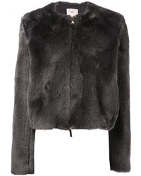 Charcoal Fur Jacket