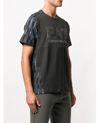 Ea7 Emporio Armani Geometric Print T Shirt