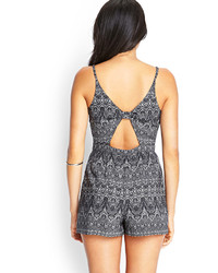 Forever 21 Abstract Tribal Print Romper