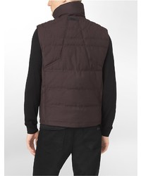 Calvin Klein Textured Zip Front Padded Vest