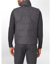 Calvin Klein Textured Zip Front Padded Vest
