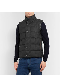 Canali Quilted Super 120s Wool Down Gilet