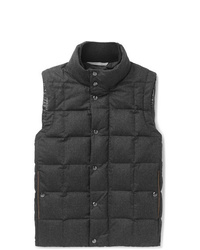 Canali Quilted Super 120s Wool Down Gilet