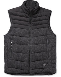 Rag and Bone Rag Bone Stride Brushed Wool Twill And Cotton Blend Canvas Gilet