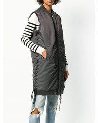 Liska Sleeveless Zip Fur Coat