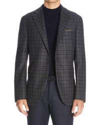 Jack Victor Midland Relaxed Fit Check Stretch Wool Sport Coat