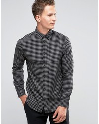 Selected Homme Gingham Flannel Shirt In Slim Fit
