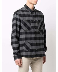 Off-White Check Patch Detail Shirt