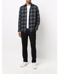Theory Irving Checked Long Sleeve Shirt