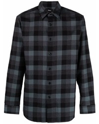 Theory Irving Checked Long Sleeve Shirt
