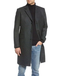 Charcoal Gingham Overcoat