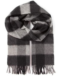Charcoal Gingham Scarf