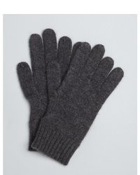 Harrison Black Cashmere Fitted Gloves