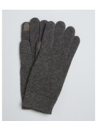 Portolano Black Cashmere Itouch Finger Gloves
