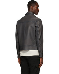 BOSS Black Blouson Style Lambskin Jacket