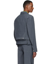 Eckhaus Latta Gray Cotton Jacket