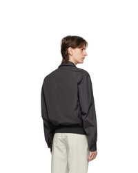 Lemaire Grey Straight Collar Blouson Jacket