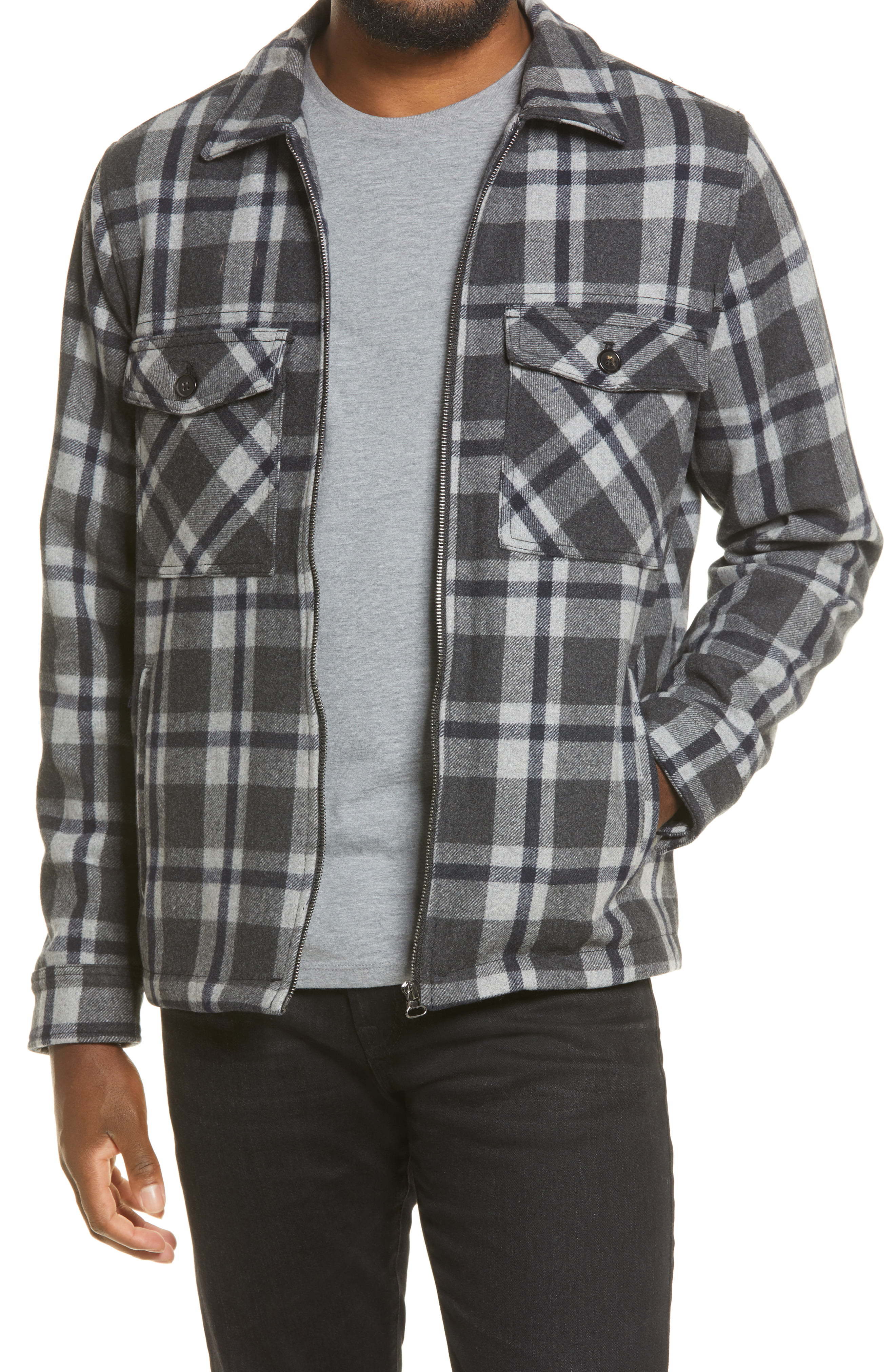 BLANKNYC Plaid Shirt Jacket, $118 | Nordstrom | Lookastic