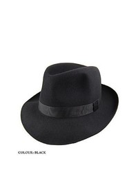 Christys' Hats Christys Hats Foldaway Fedora Black