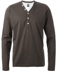 Eleventy Long Sleeve Henley T Shirt