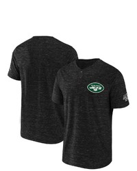 NFL X DARIUS RUCKE R Collection By Fanatics Black New York Jets Slub Henley T Shirt