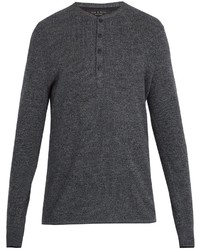 Charcoal Henley Sweater