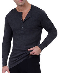 2xist Essential Cotton Henley Shirt