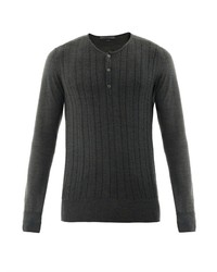 John Varvatos Silk Blend Henley Sweater