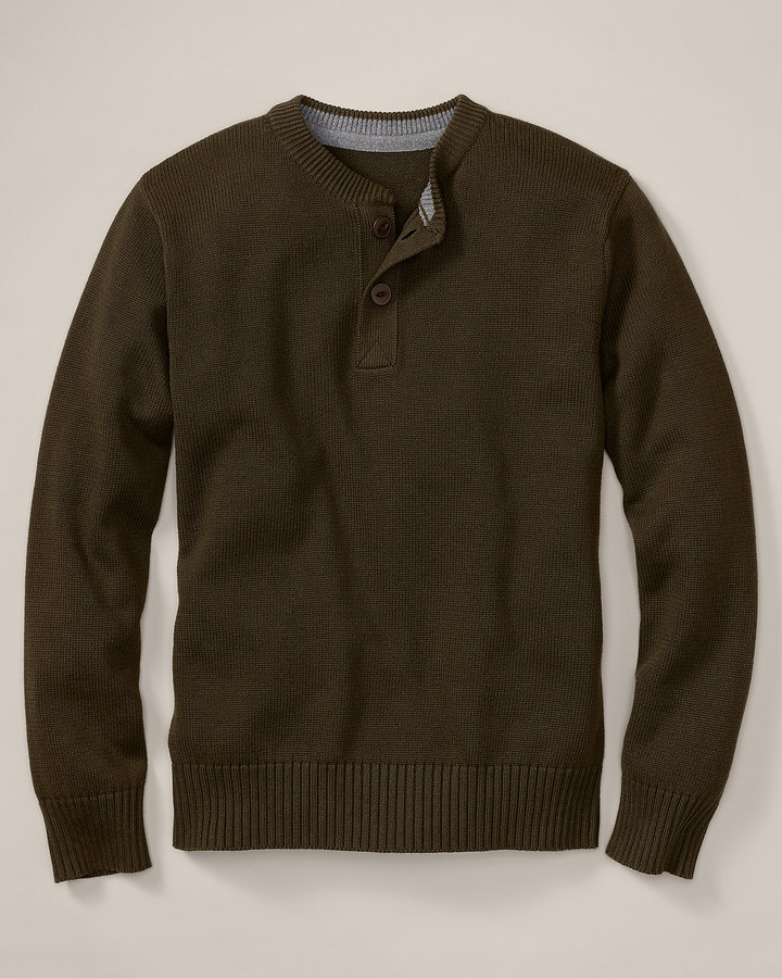 Eddie bauer henley shops sweater