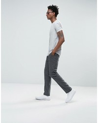 Asos Skinny Suit Pants In Gray Fleck Herringbone
