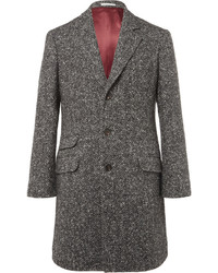 Brunello Cucinelli Herringbone Virgin Wool And Cashmere Blend Coat