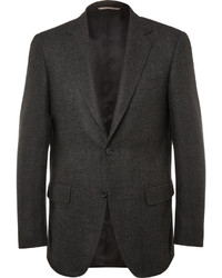 Dolce & Gabbana Grey Herringbone Wool Martini 2 Button Blazer | Where ...