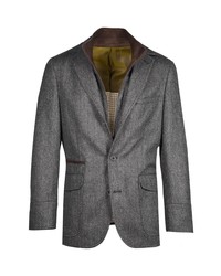 Charcoal Herringbone Jackets for Men | Lookastic