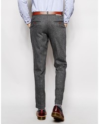 Farah Vintage Pants In Gray Herringbone