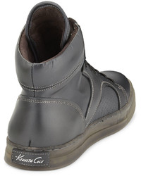 Kenneth Cole Double Duty High Top Sneaker Gray