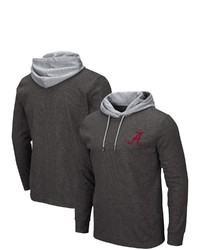 Colosseum Black Alabama Crimson Tide Milhouse 20 Athletic Fit Long Sleeve Hooded Thermal At Nordstrom
