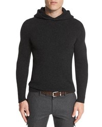 Ralph Lauren Brushed Cashmere Hoodie Charcoal