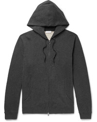 Sunspel Brushed Loopback Cotton Jersey Zip Up Hoodie