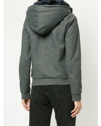 Jocelyn Contrast Material Hoodie