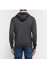 Loro Piana Cotton And Cashmere Blend Zip Up Hoodie