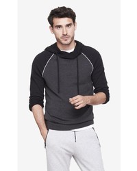 Express Baseball Crossover Collar Hooded Sweater
