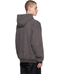 meanswhile Gray Pad Hoodie