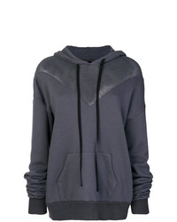 Unravel Project Knitted Neckline Hoodie