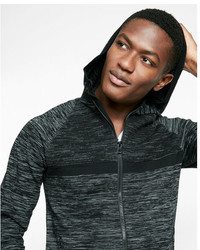 Express Marled Zip Front Athletic Sweater Hoodie