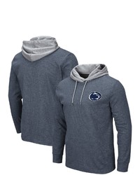 Colosseum Navy Penn State Nittany Lions Milhouse 20 Athletic Fit Long Sleeve Hooded Thermal